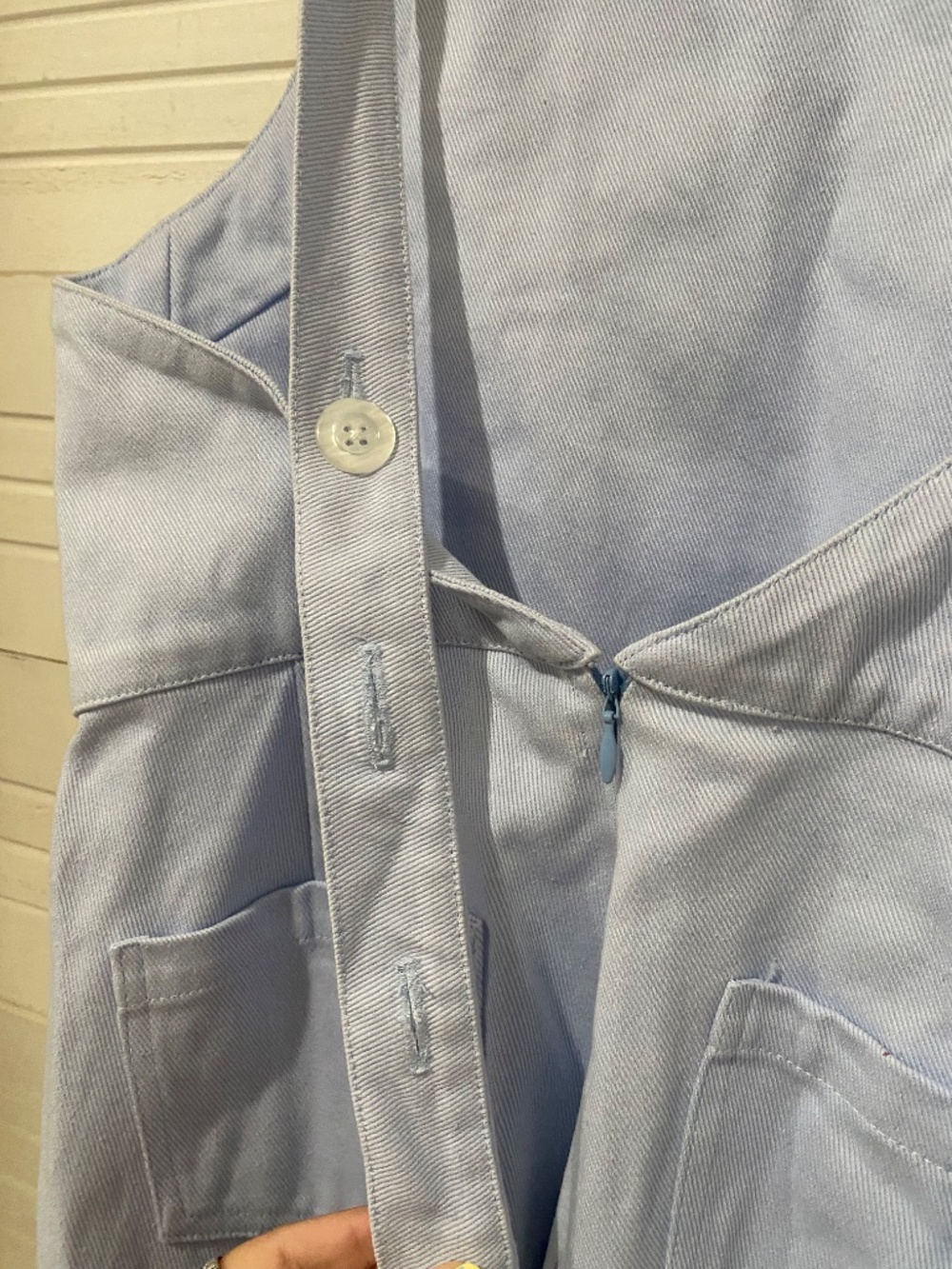 Fillyboo Light Blue Embroidered Jumpsuit with Floral and Bird Motif - Picture 7 of 8